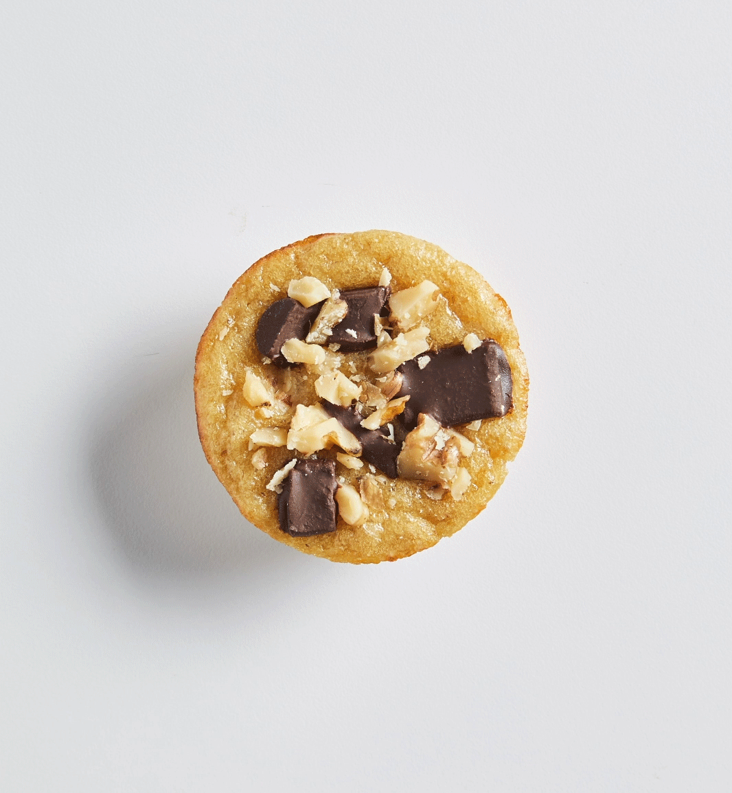 Moving image of bites being eatin out of a high protein muffin